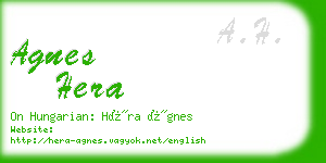 agnes hera business card